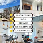 Rooftop 6 Pers, 2 Sdb Avec Terrasse דירה